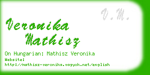 veronika mathisz business card
